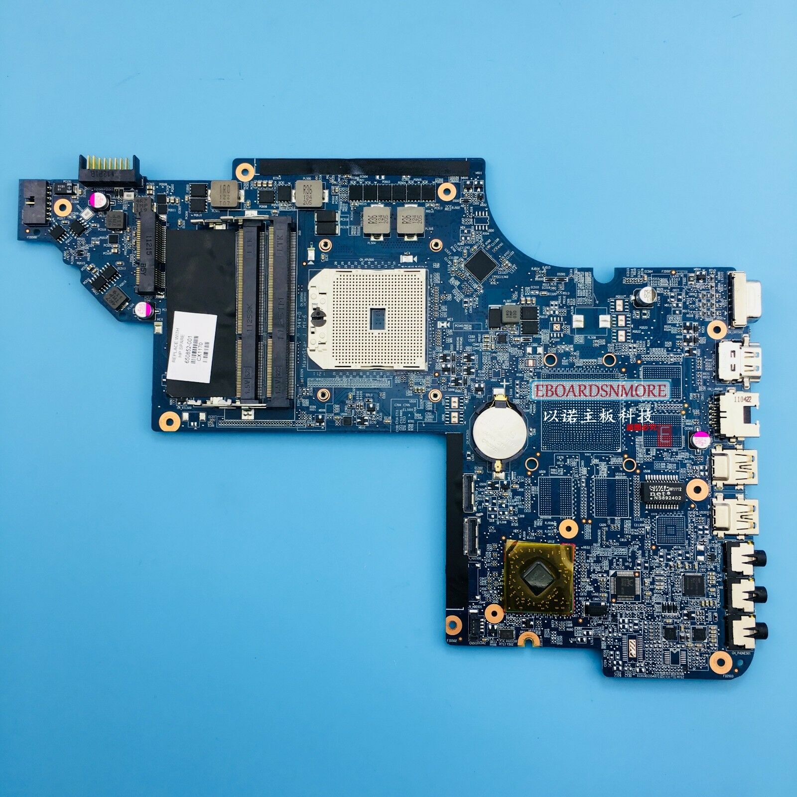 HP DV6-6000 DV6-6100 AMD laptop Motherboard sFS1 650852-001 HPMH-40GAB7400-E1D0 Compatible CPU Brand: AMD N