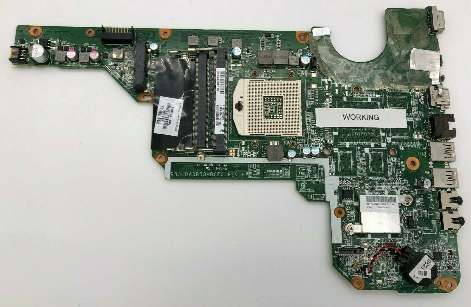 HP Pavilion G6 G7 2000 Motherboard 680568-501 DA0R33MB6F0 Warranty: All items are covered by a 30 day retu - Click Image to Close