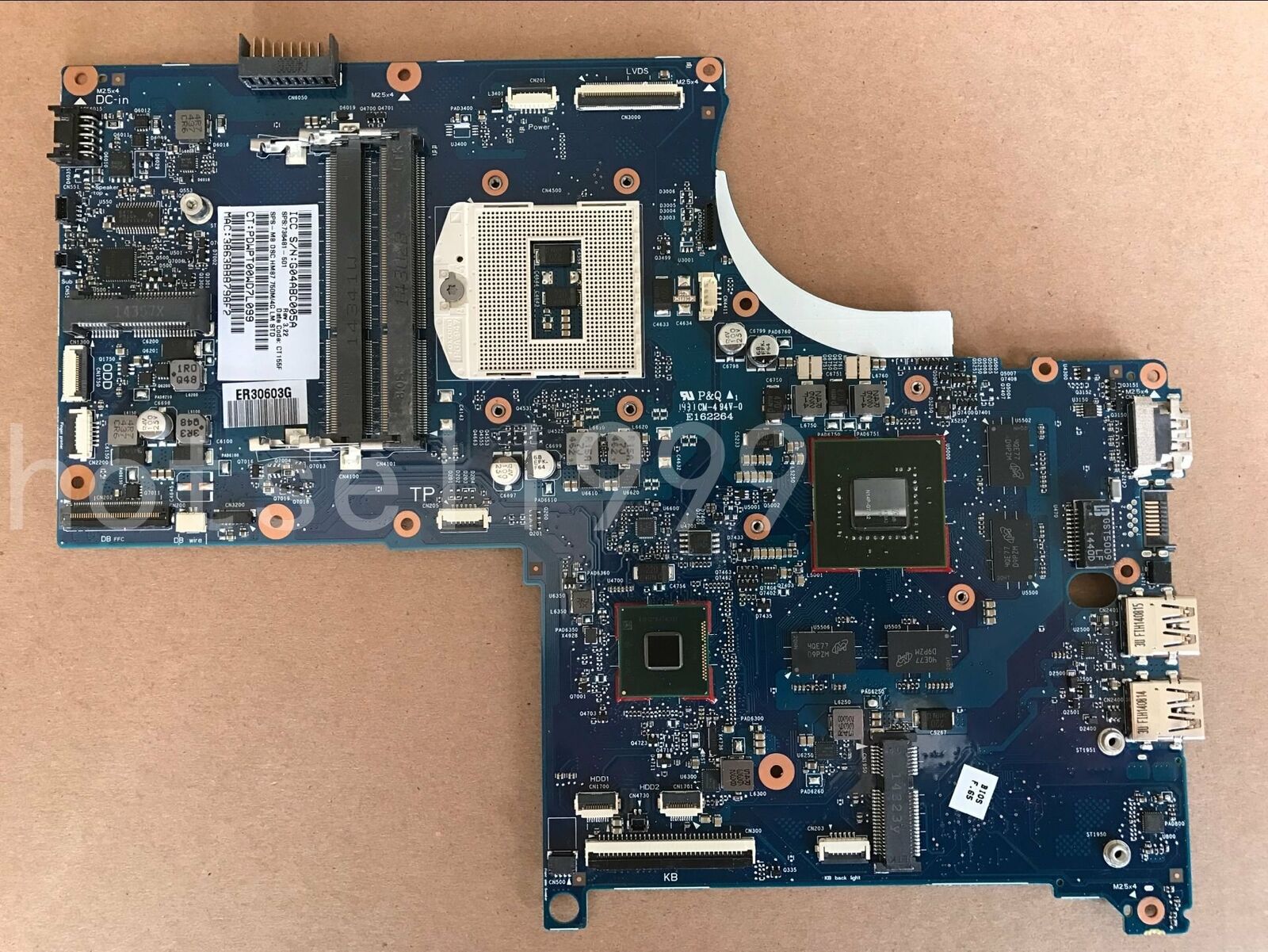 FOR HP 17 17T 17-J 17T-J100 Laptop motherboard 736481-501HM87 GT750M 4G Test Ok Brand: HP Number of Memor - Click Image to Close