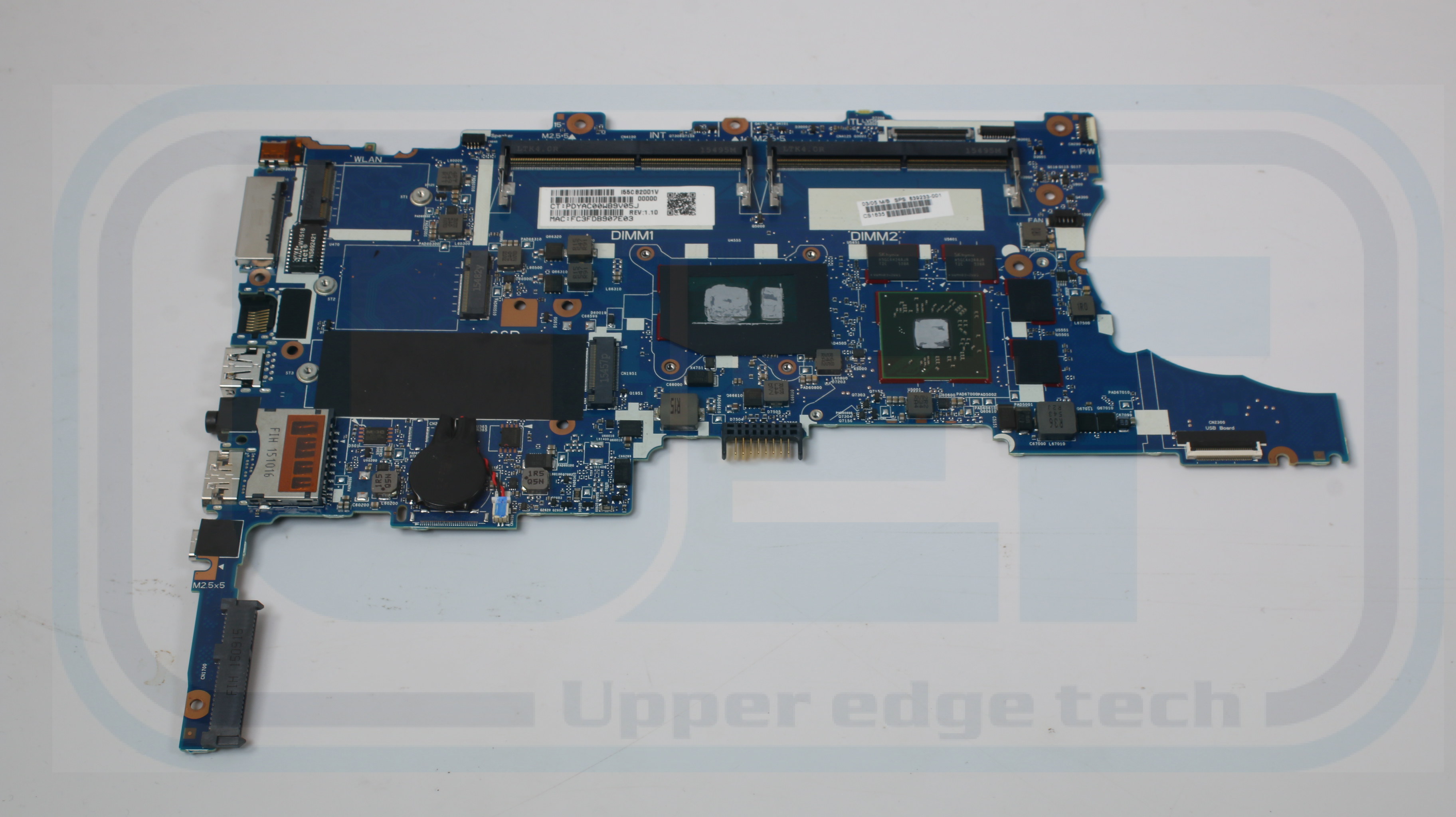 HP Zbook 15U G3 Laptop Motherboard 839233-001 i5-6200U 2.3 GHz AMD Tested Brand: HP Socket Type: Integrat - Click Image to Close